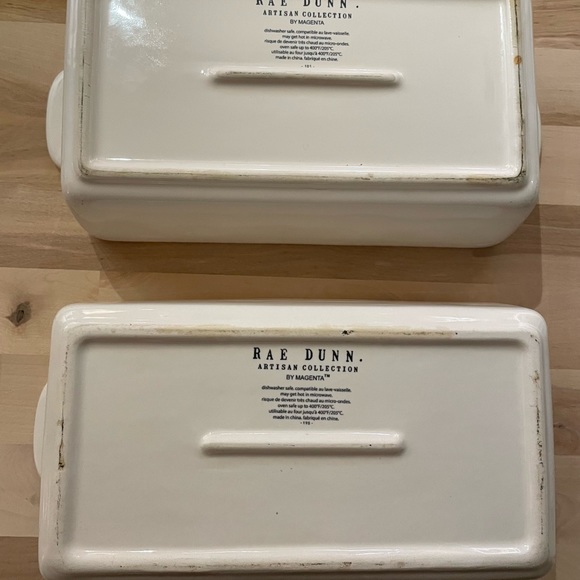 Set of 2 Rae Dunn Artisan Collection bread loaf pans - Picture 2 of 3